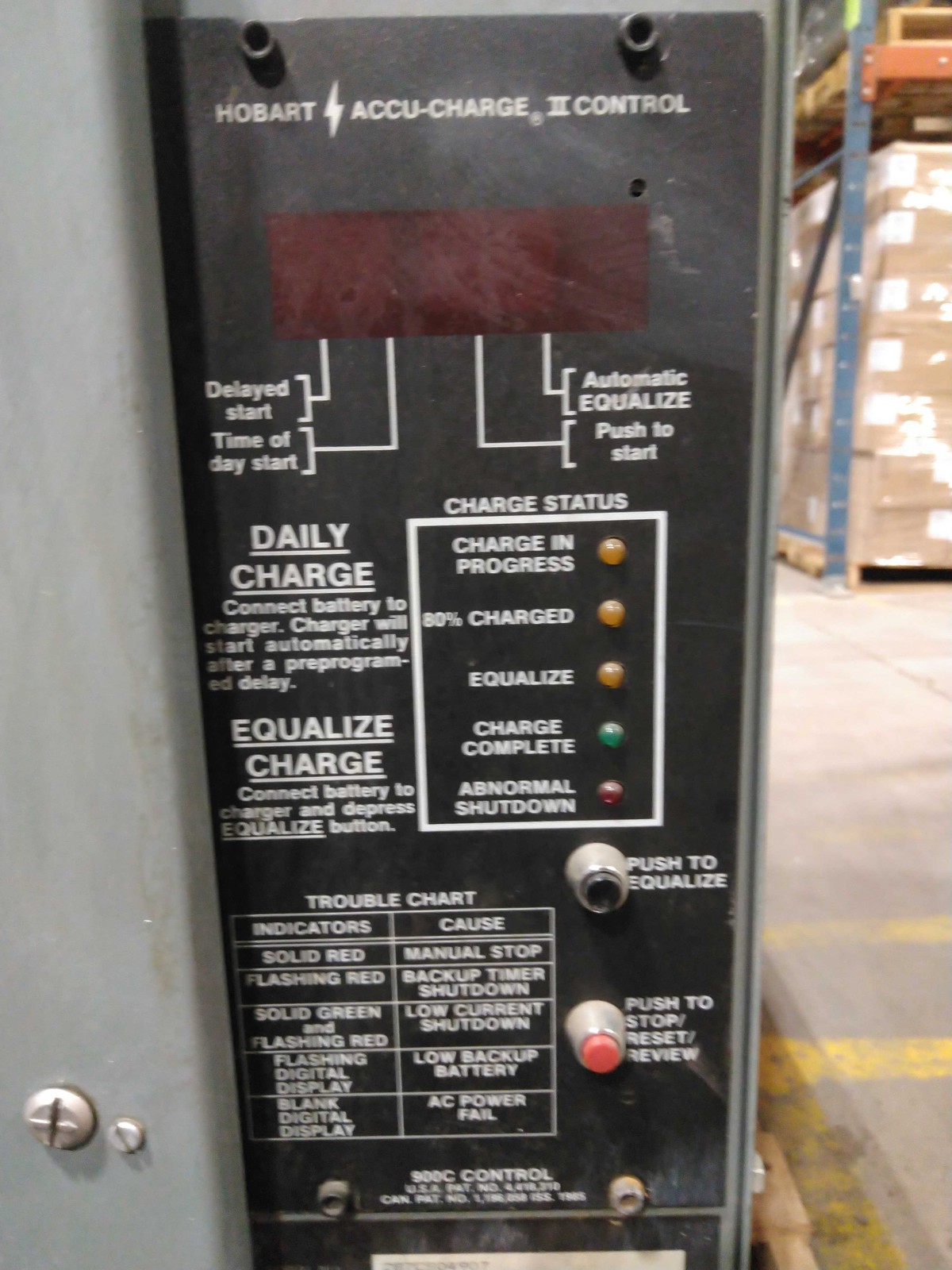 Hobart 865C3-12 Accu-Charger Used Forklift Electric Charger