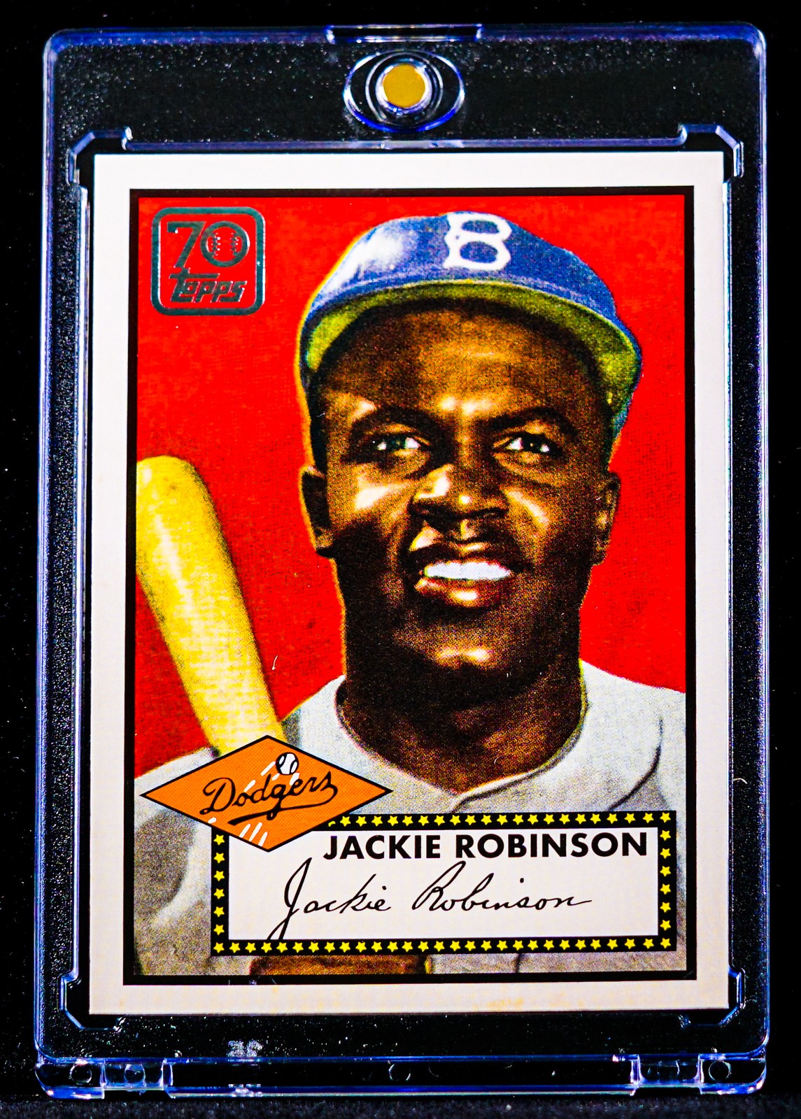 Jackie Robinson 1952 BLACK HISTORY ICON CARD Brooklyn Dodgers