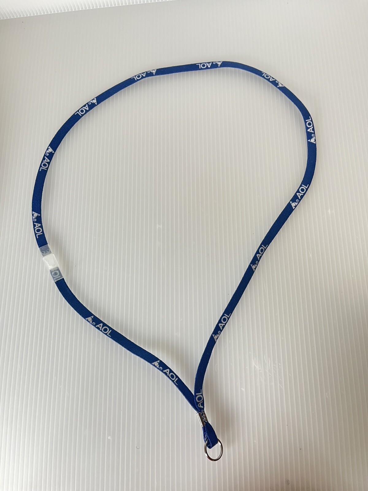 VTG Brand New AOL Time Warner America Online Key Lanyard w/Clip Blue Giveaway VTG Brand New AOL Time Warner America Online Key Lanyard w/Clip Blue Giveaway