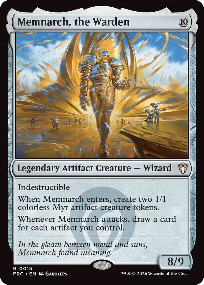 x1 Memnarch, the Warden R MTG Commander: Reality Fracture M/NM, English x1 Memnarch, the Warden R MTG Commander: Reality Fracture M/NM, English