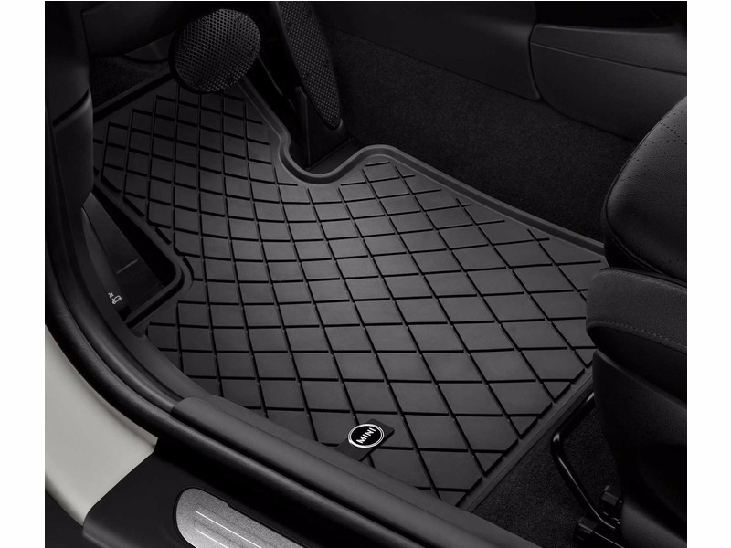 2 Pc OEM Mini Cooper F55 F56 F57 All Weather Floor Mats Mini Logo 51475B50A81
