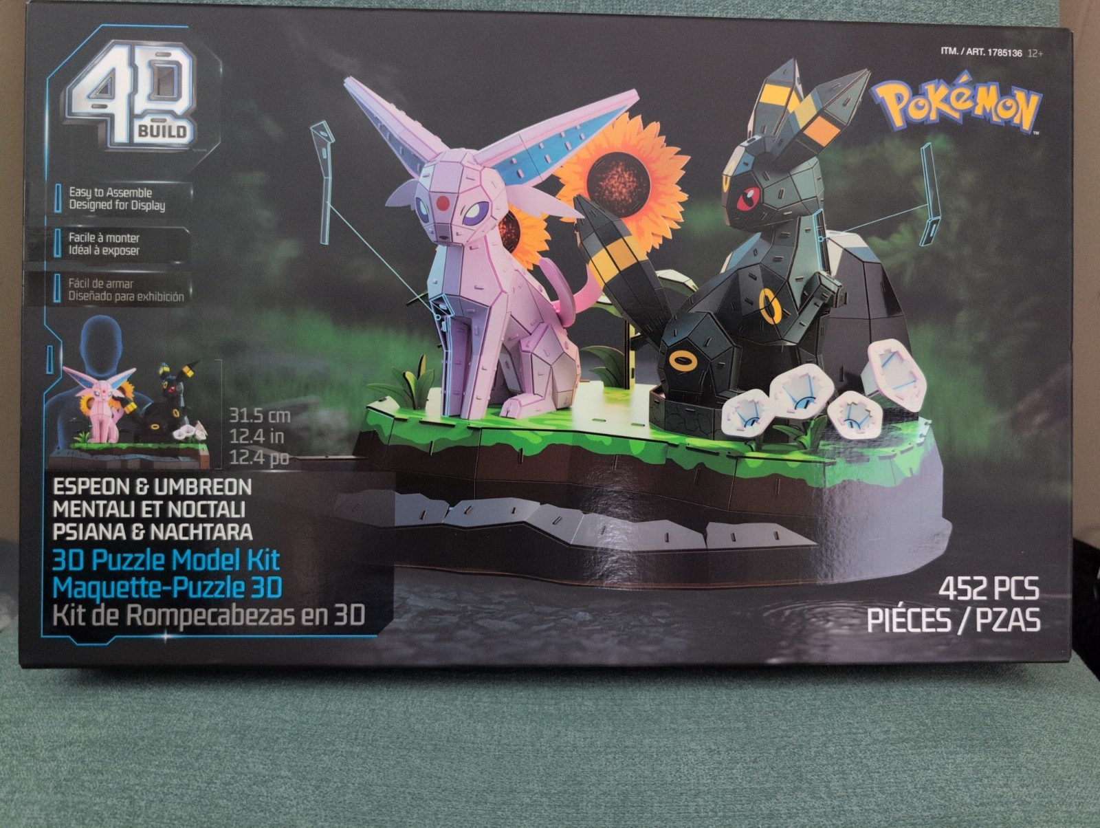 4D Build Pokemon Espeon & Umbreon 3D Puzzle Kit, 452 pcs, LED 4D Build Pokemon Espeon & Umbreon 3D Puzzle Kit, 452 pcs, LED