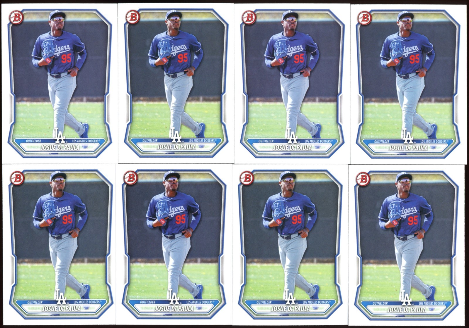 Josue De Paula 2026 Bowman BP-83 - 8 Card Lot