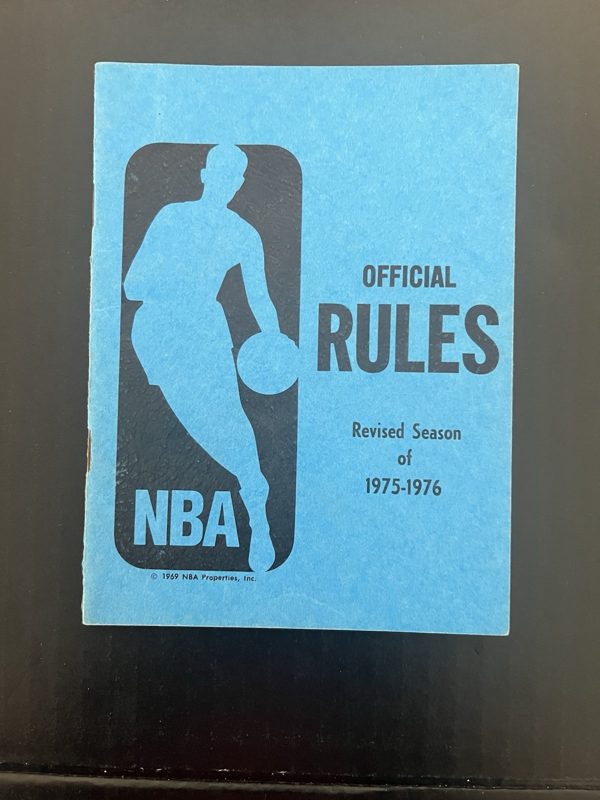 Vintage Official NBA Rulebook Revised Season Of 1975-76