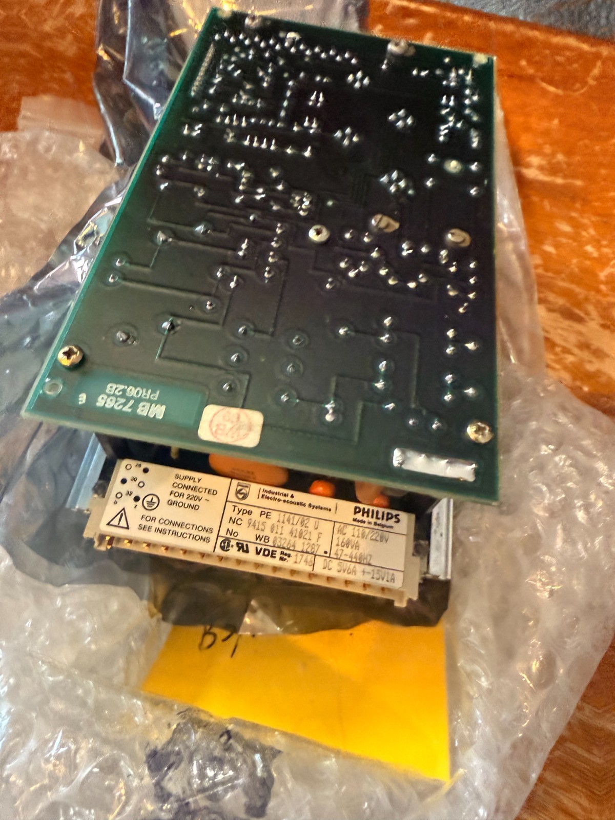 RARE PHILLIPS Power Supply PCB PE Type 1141/02 160 VA 9415 011 41021 RARE PHILLIPS Power Supply PCB PE Type 1141/02 160 VA 9415 011 41021