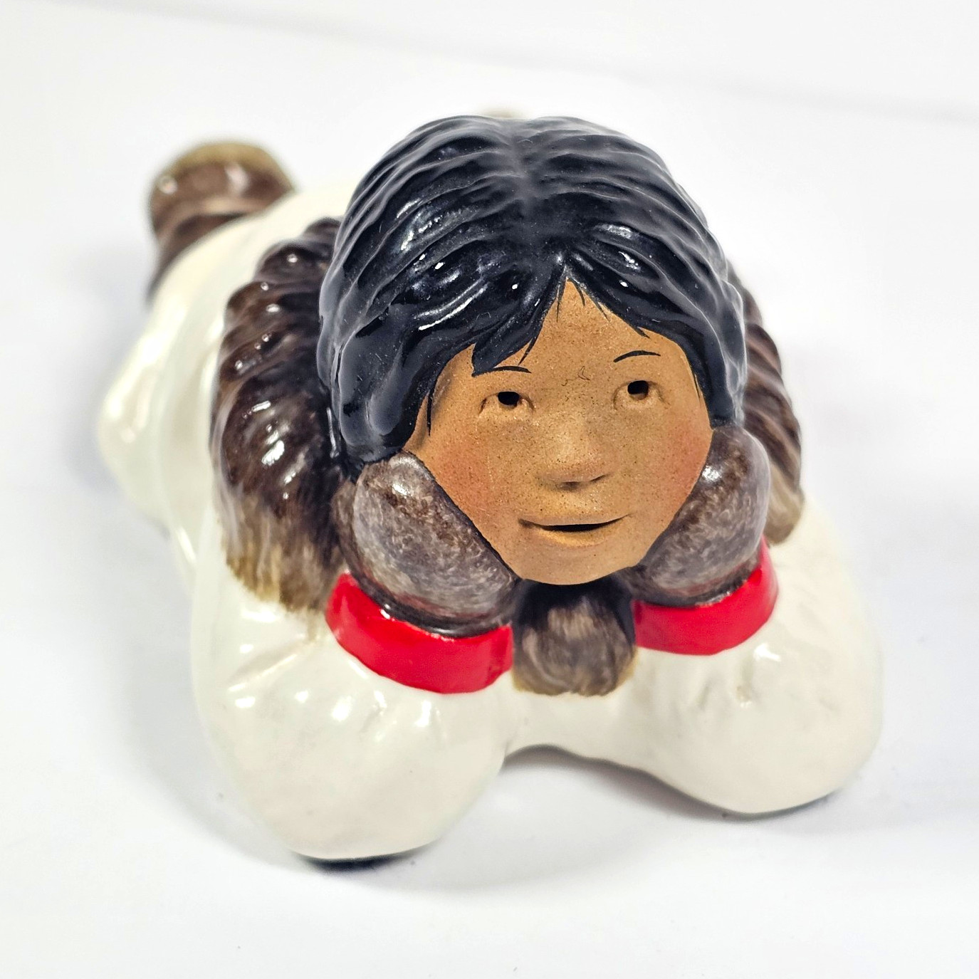 Vintage 1972 C Alan Johnson Emma Ceramic Figurine AI 35 Alaskan Inuit Collection