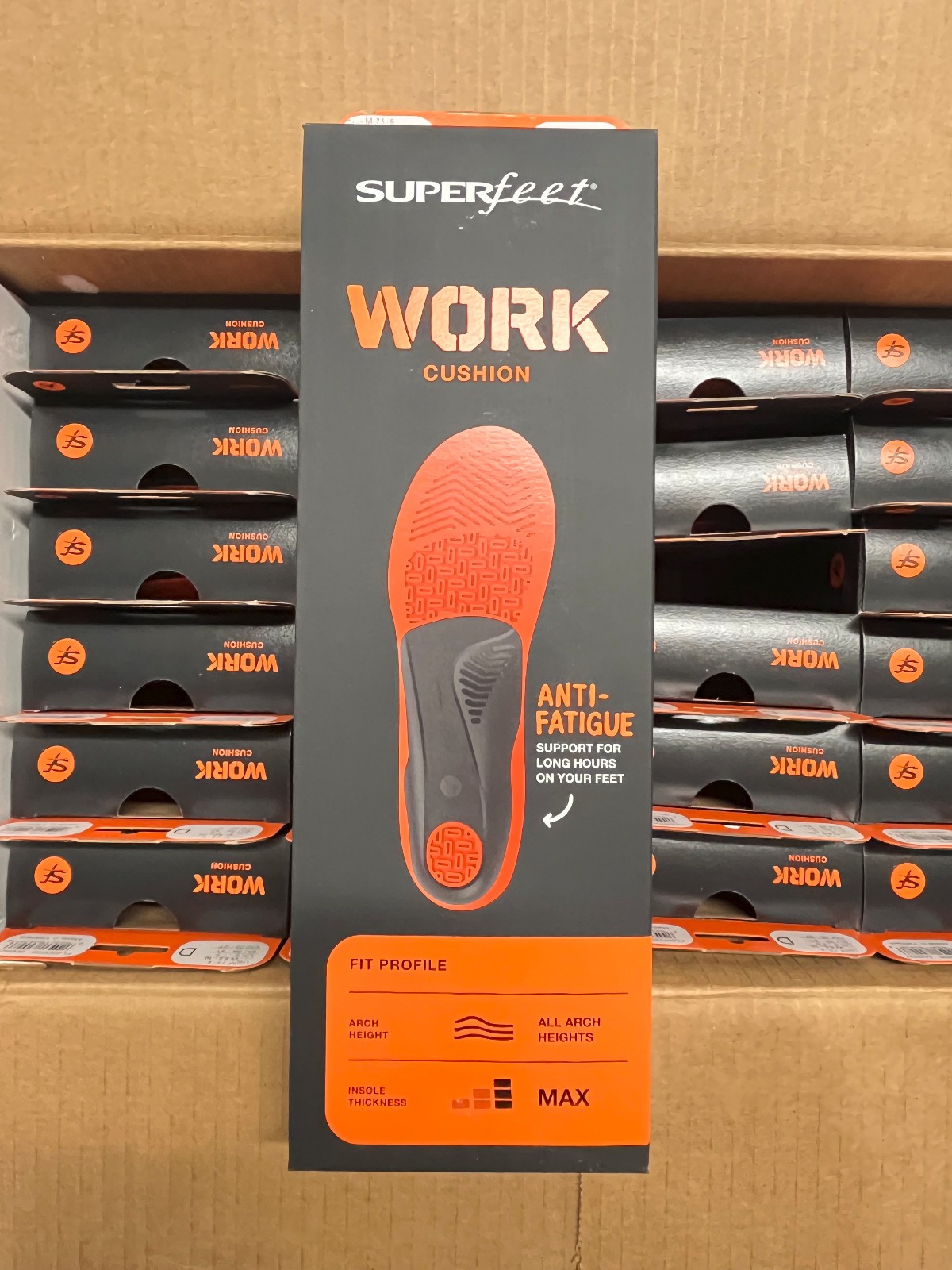 SUPERfeet WORK ORANGE Insoles INSERTS - Various SIZES