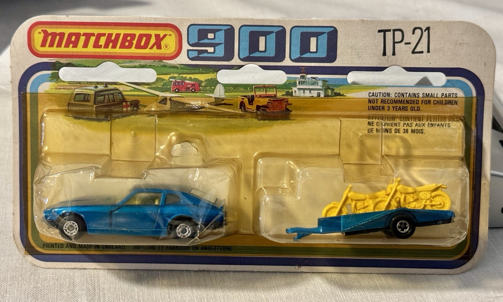 Vintage Lesney Matchbox 900 Two Pack TP-21 Datsun & Motorcycle Set SEALED Vintage Lesney Matchbox 900 Two Pack TP-21 Datsun & Motorcycle Set SEALED