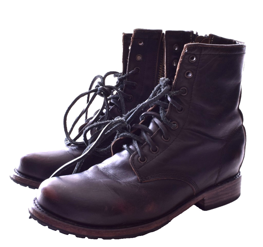 Freebird Manchester black distressed Lace Up & Zip Ankle Boots Size 9 EUC Freebird Manchester black distressed Lace Up & Zip Ankle Boots Size 9 EUC