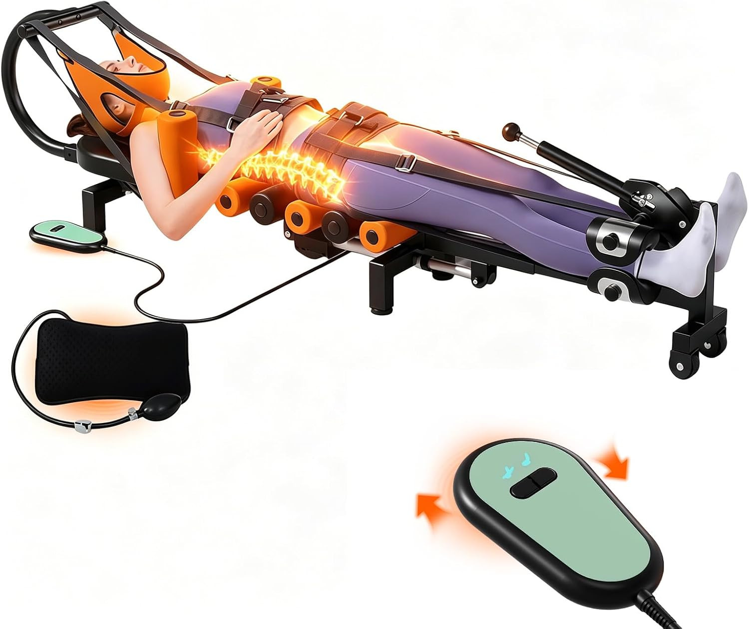 Electric Full Body Traction & Stretch Machine,Decompression Table with Remote fo Electric Full Body Traction & Stretch Machine,Decompression Table with Remote fo