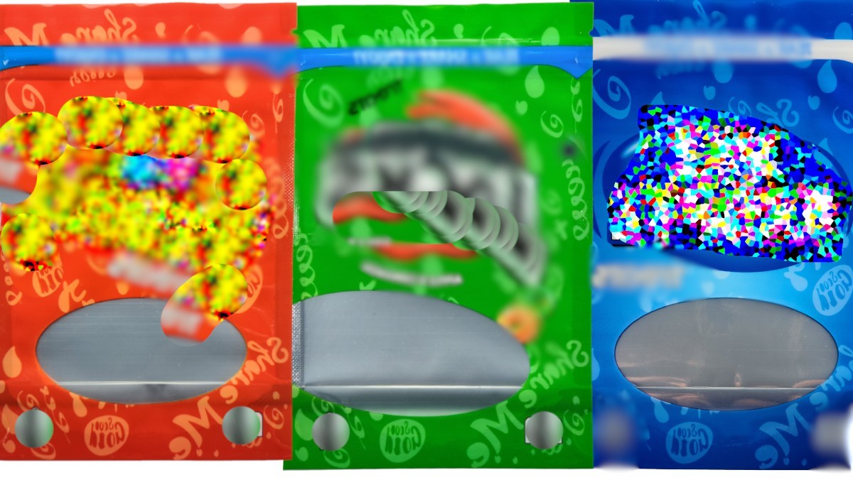 100 Pack Empty Zipper Sealable Gummy Candy Packaging Fast USA Seller