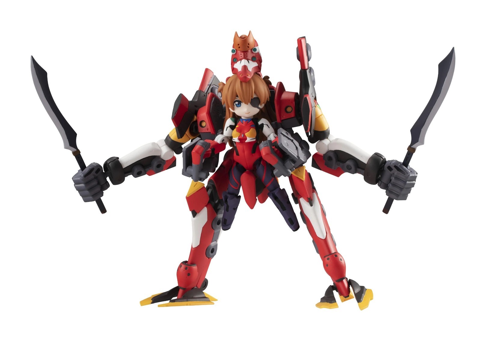 MegaHouse Desktop Army Rebuild of Evangelion Asuka Langley & EVA Unit-02 Figure MegaHouse Desktop Army Rebuild of Evangelion Asuka Langley & EVA Unit-02 Figure