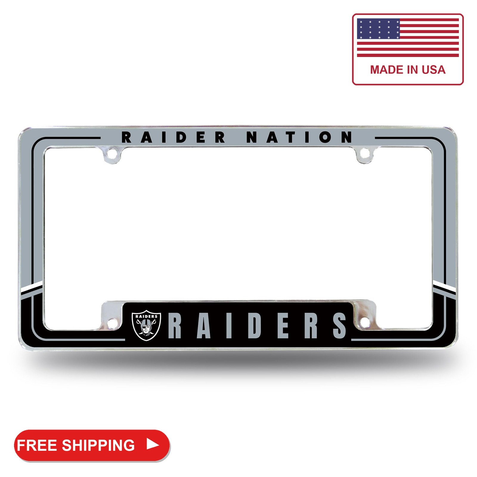 Rico Industries NFL Football Las Vegas Raiders Two-Tone 12\