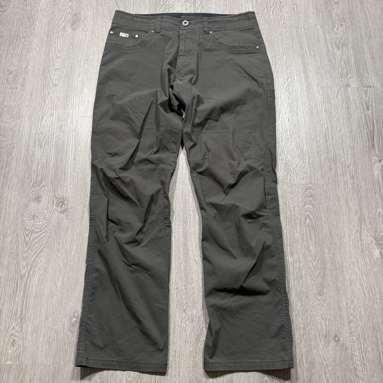 Kuhl Revolvr Pants Mens 34 x 32 Gray Utility Outdoor Hiking Patina Dye 5 Pocket
