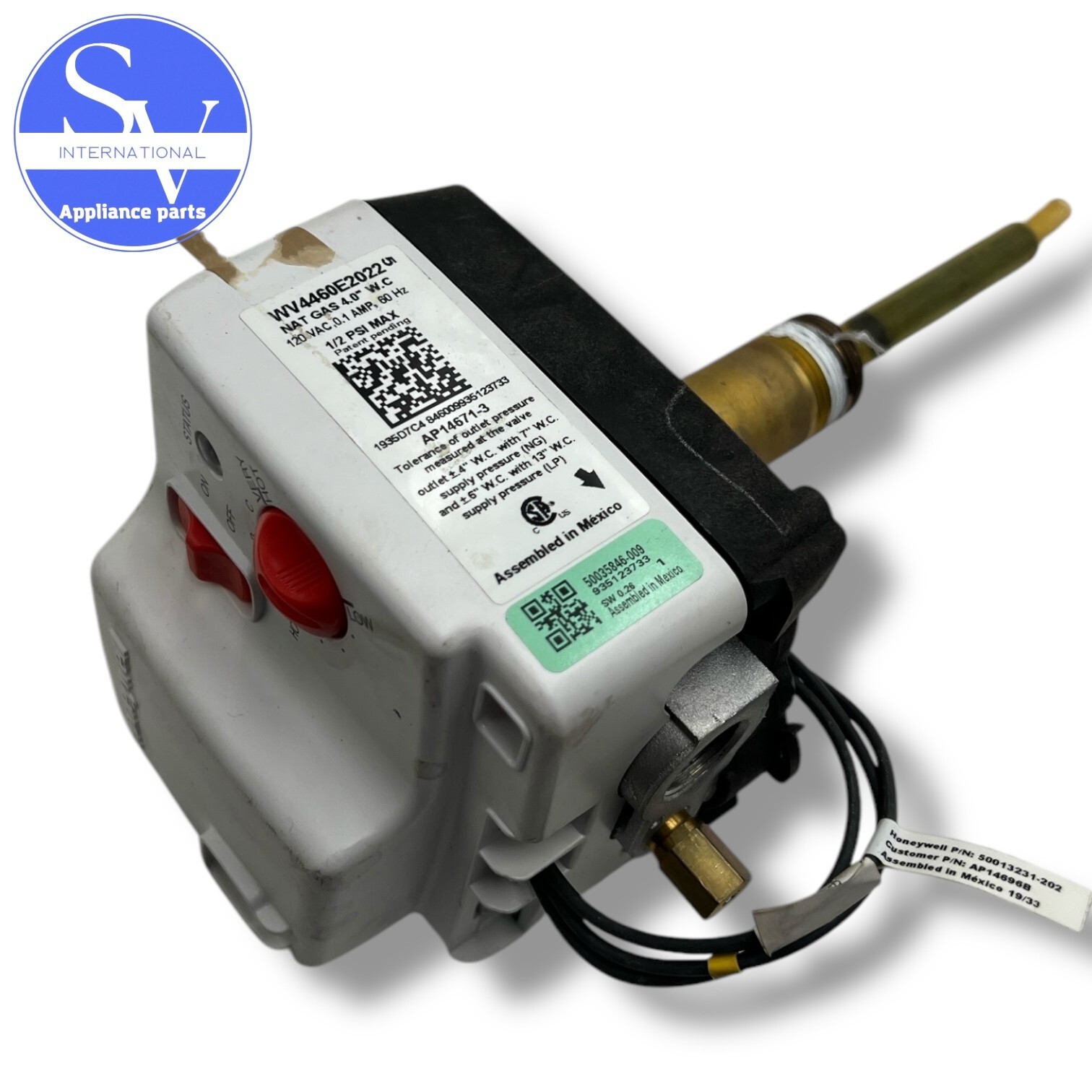 Honeywell Water Heater Control Gas Valve WV4460E2022