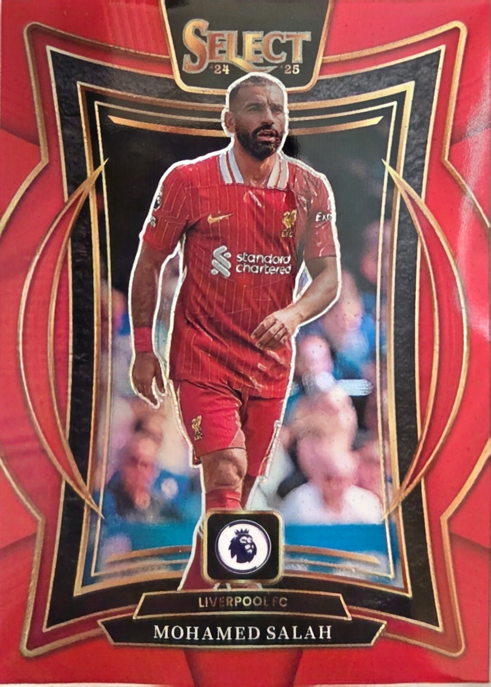 2024-25 Panini Select Premier League - Terrace Mohamed Salah #41 Red Prizm 2024-25 Panini Select Premier League - Terrace Mohamed Salah #41 Red Prizm