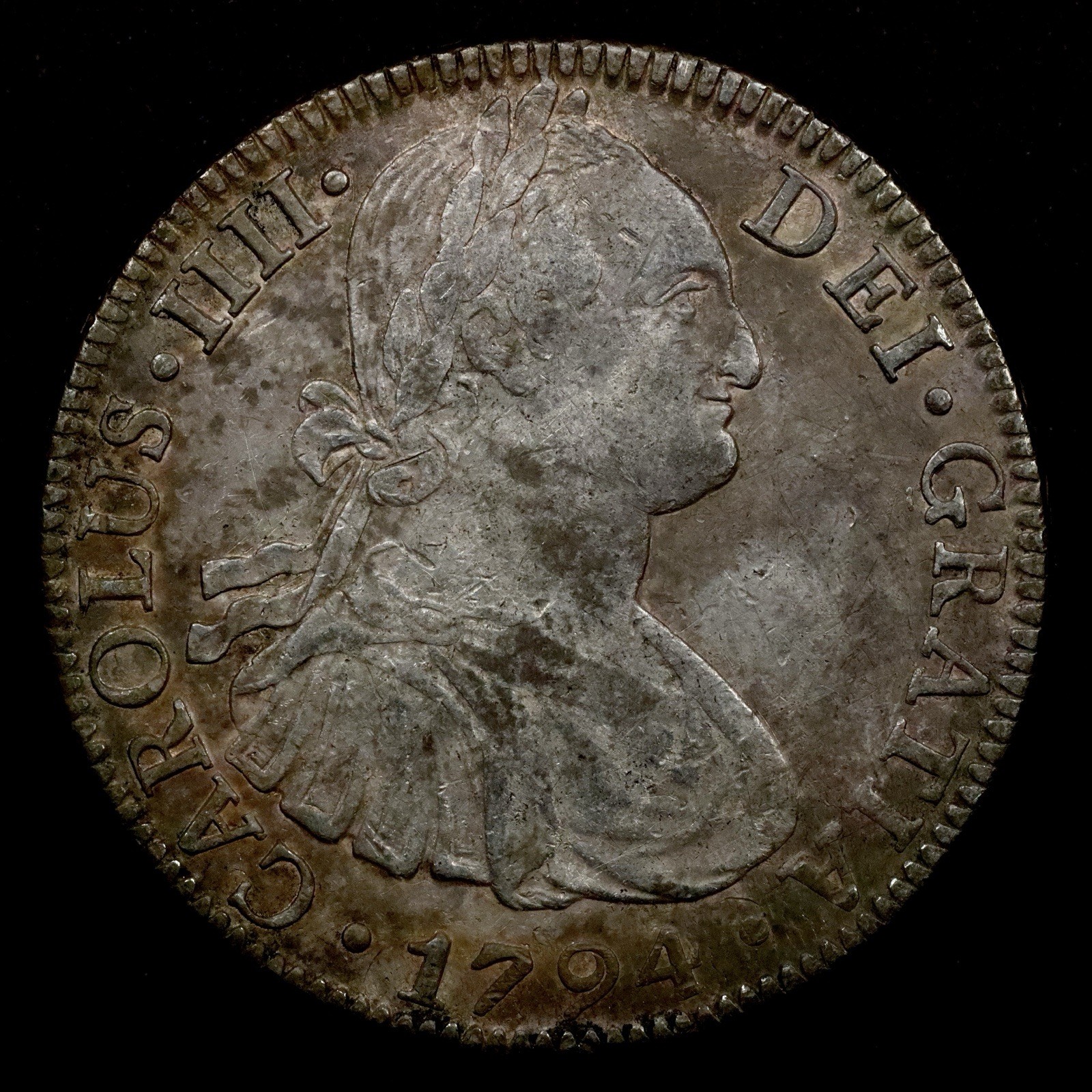 1794 Mo FM Mexico 8 Reales - VF 1794 Mo FM Mexico 8 Reales - VF