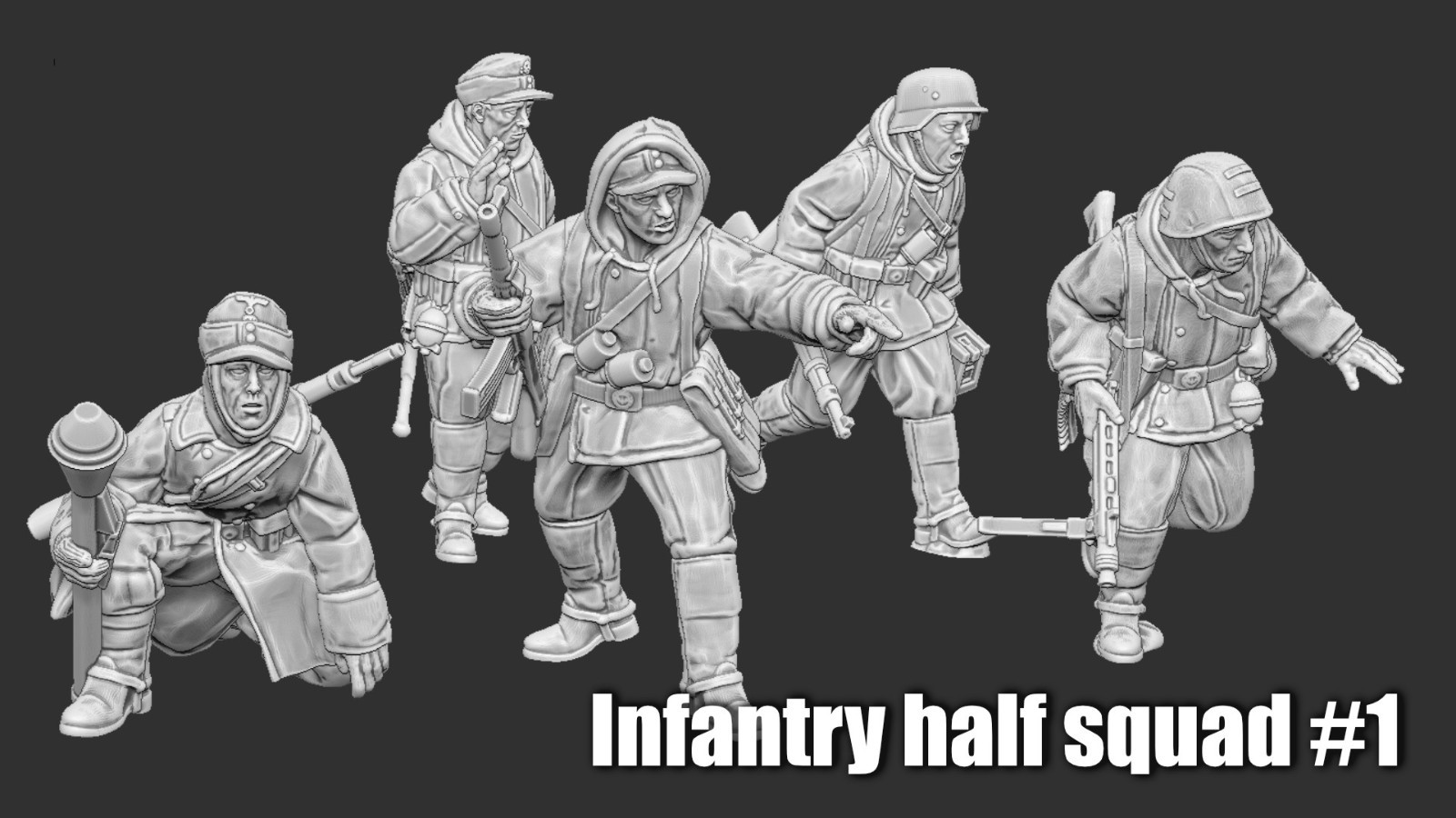 German Cavalry & Infantry_Just Some Miniatures_28MM 1/56_WWII_for Bolt Action