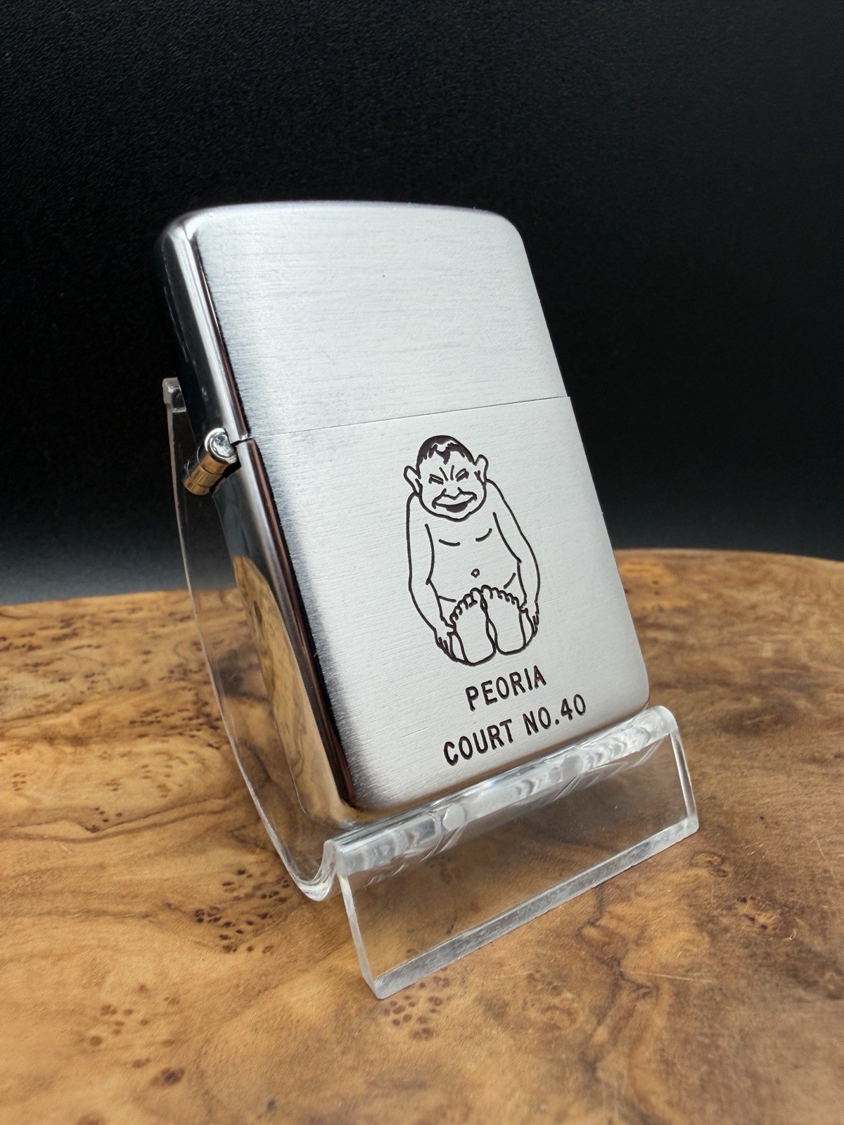 1948-49 Vintage 3- Barrel Zippo Lighter - Royal Order of Jesters ROJ - Peoria IL 1948-49 Vintage 3- Barrel Zippo Lighter - Royal Order of Jesters ROJ - Peoria IL