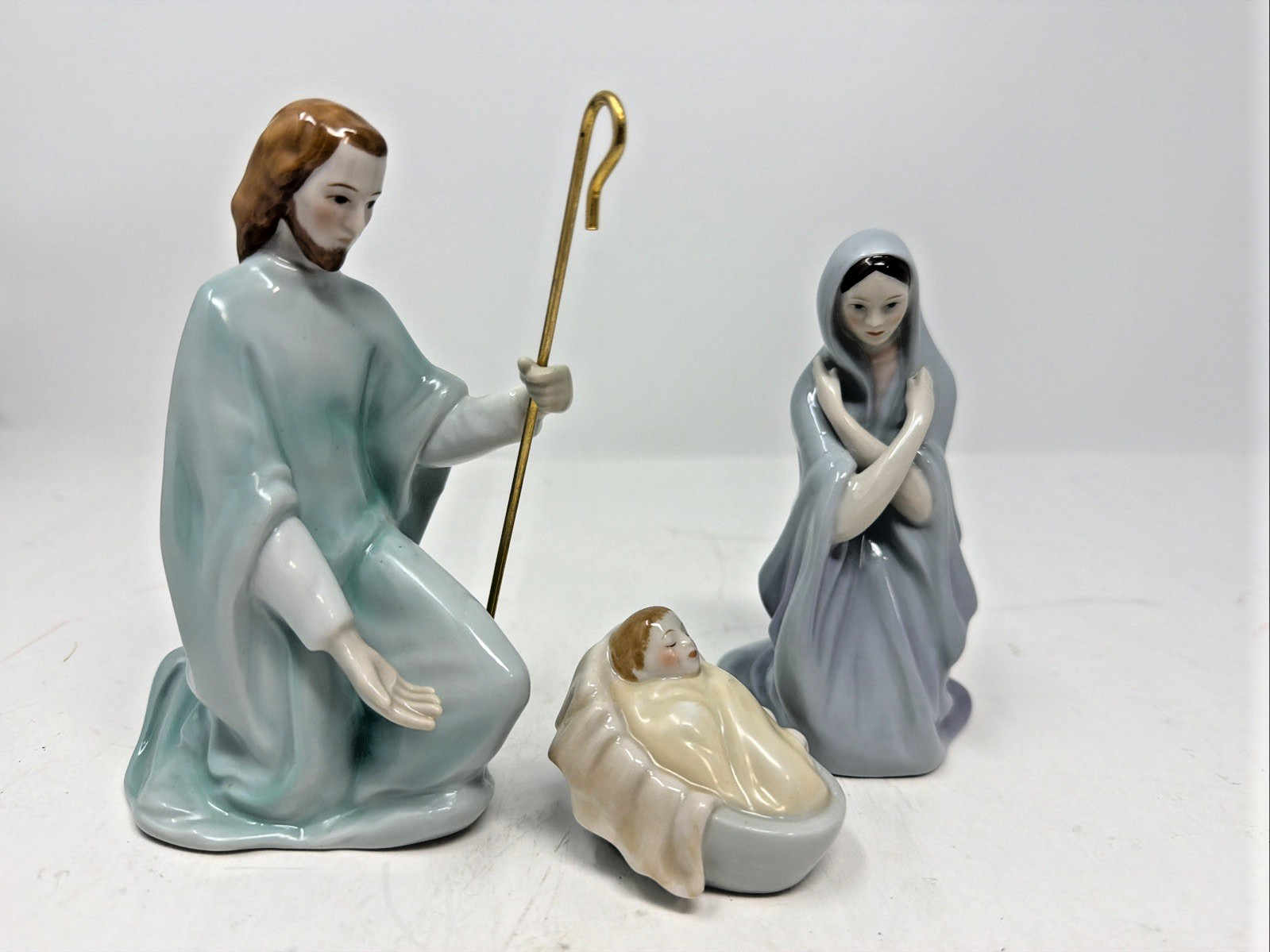 Vintage Lenox 1994 The First Christmas Fine Porcelain Mary Joseph Baby Jesus Vintage Lenox 1994 The First Christmas Fine Porcelain Mary Joseph Baby Jesus