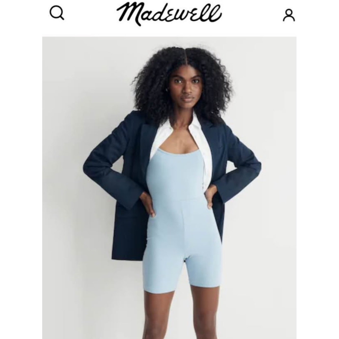 🩵NWT Madewell Light Blue Romper🩵 🩵NWT Madewell Light Blue Romper🩵