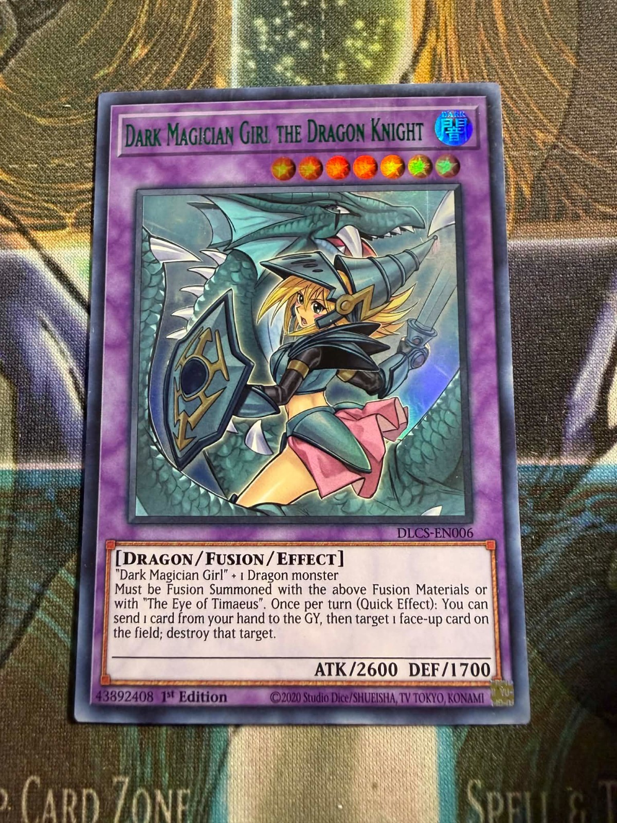 *** DARK MAGICIAN GIRL THE DRAGON KNIGHT *** (ALTERNATE ART) DLCS-EN006 YUGIOH