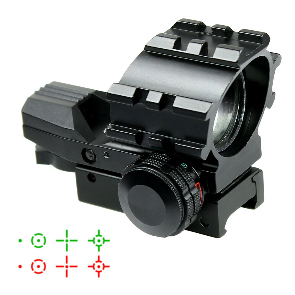 Tactical Holographic 4 Reticles Projected Red Green Dot Reflex Sight 20mm Rail Tactical Holographic 4 Reticles Projected Red Green Dot Reflex Sight 20mm Rail