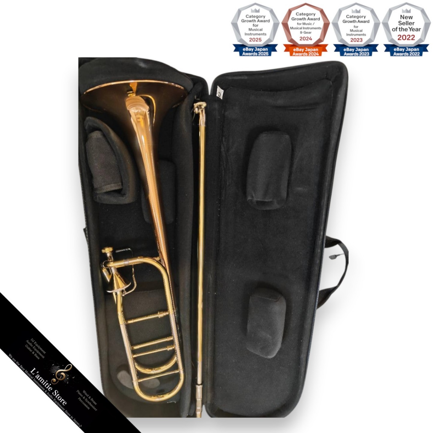 Getzen 3047AFR Trombone Body with Case and Accessories