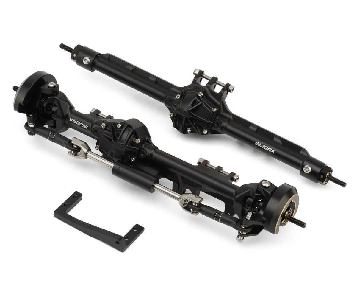 Injora Axial UTB10 Capra C60 Aluminum Straight Axles Set (Black) C60-BK