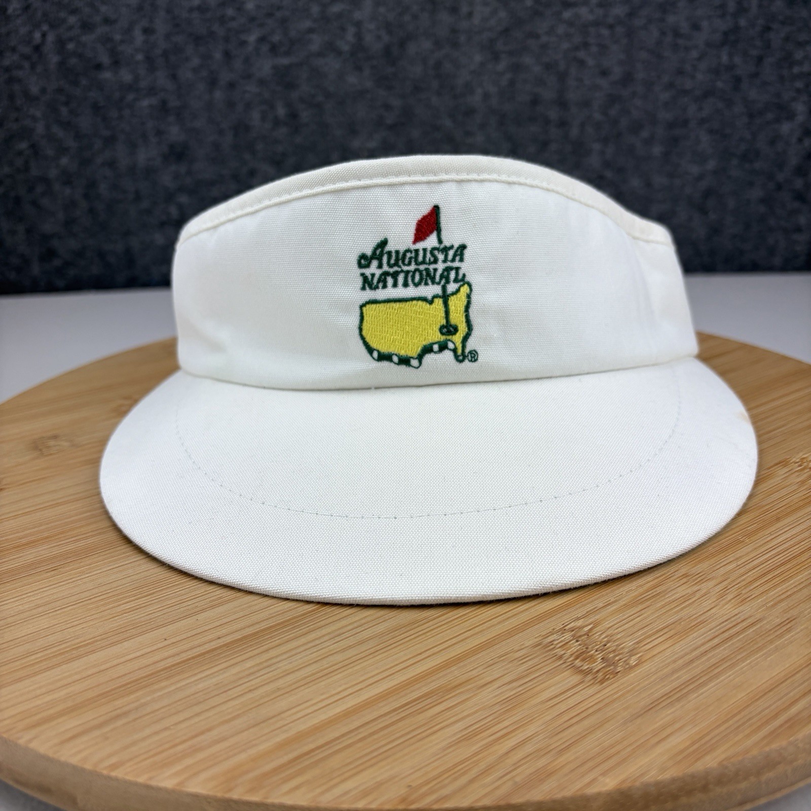 Vintage Augusta National Masters Golf Visor OSFM White Texace Logo Made in USA Vintage Augusta National Masters Golf Visor OSFM White Texace Logo Made in USA