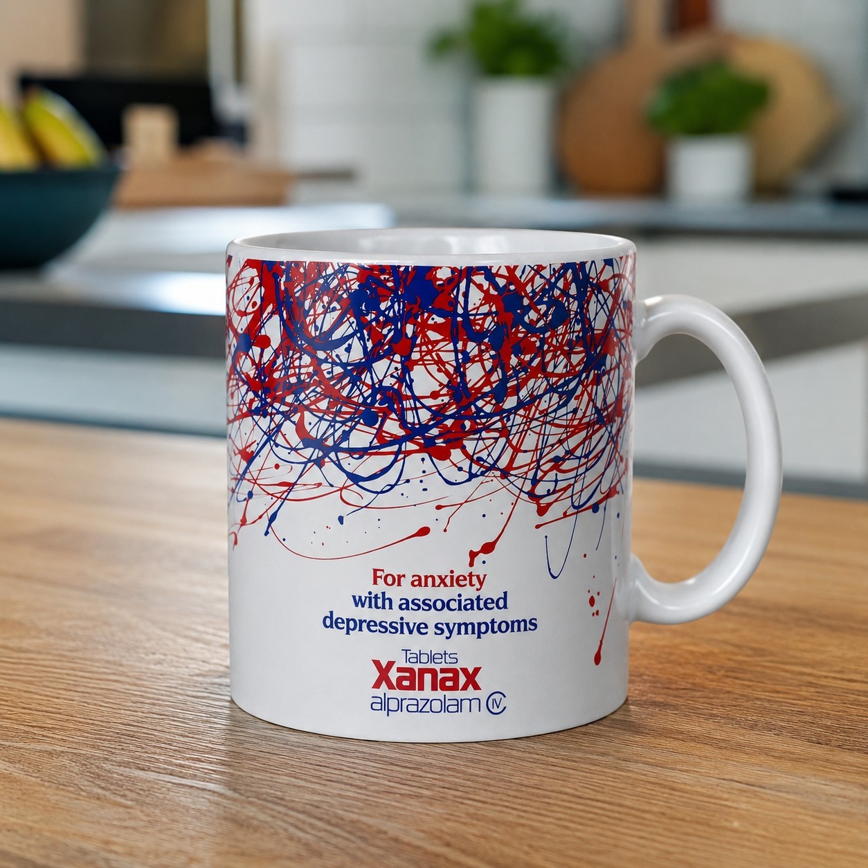 Vintage Xanax Ad Coffee Mug 11oz Funny Medical Pharmacy Retro Gift Made in USA