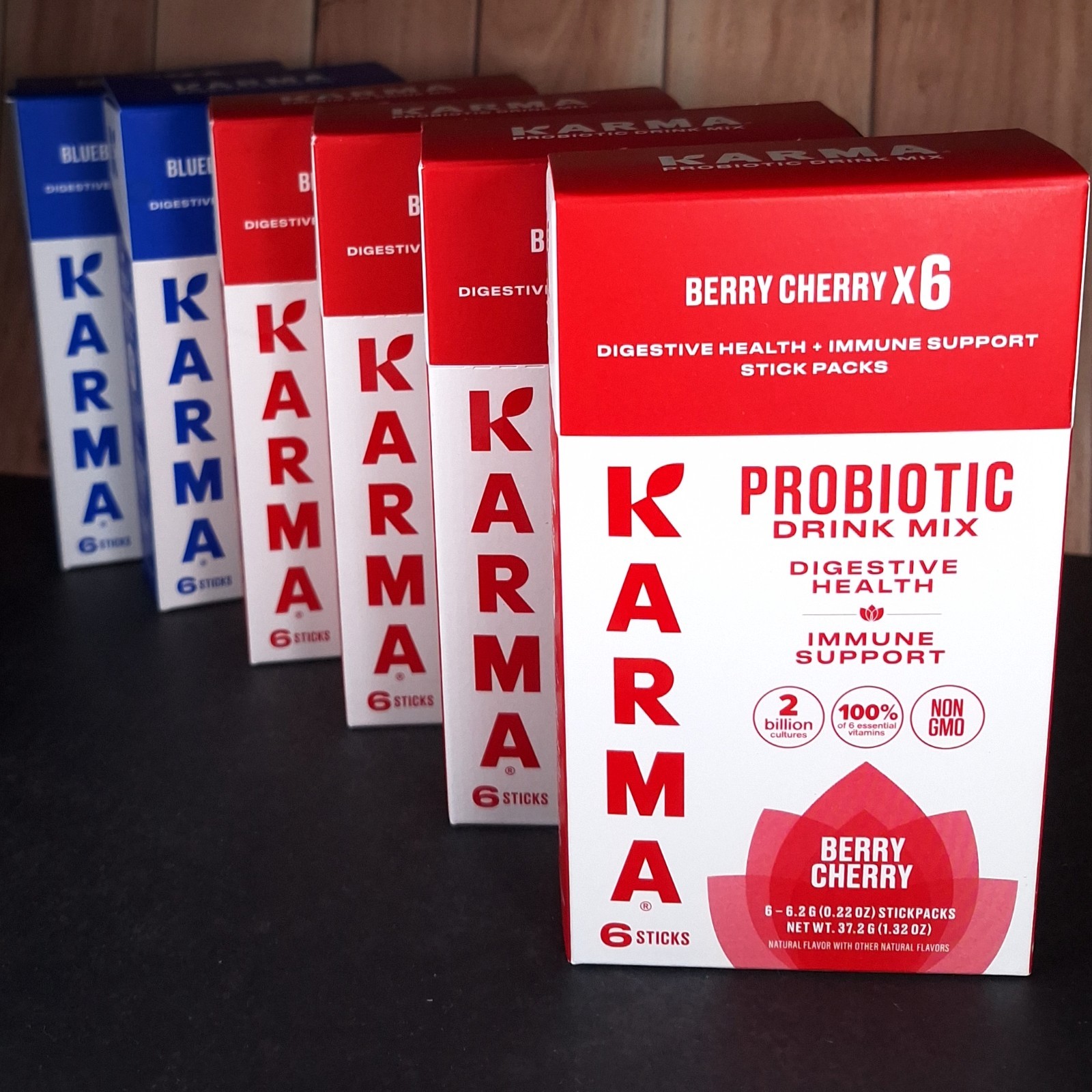 Karma Probiotic Drink Mix 6-Pack Boxes & Variety Lots - 36 Total Sticks 10/2026