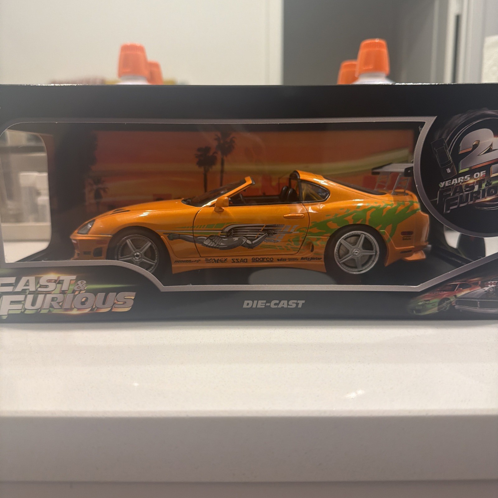 JADA 1:18 FAST & FURIOUS BRIAN'S TOYOTA SUPRA 25th ANNIVERSARY (ORANGE) JADA 1:18 FAST & FURIOUS BRIAN'S TOYOTA SUPRA 25th ANNIVERSARY (ORANGE)