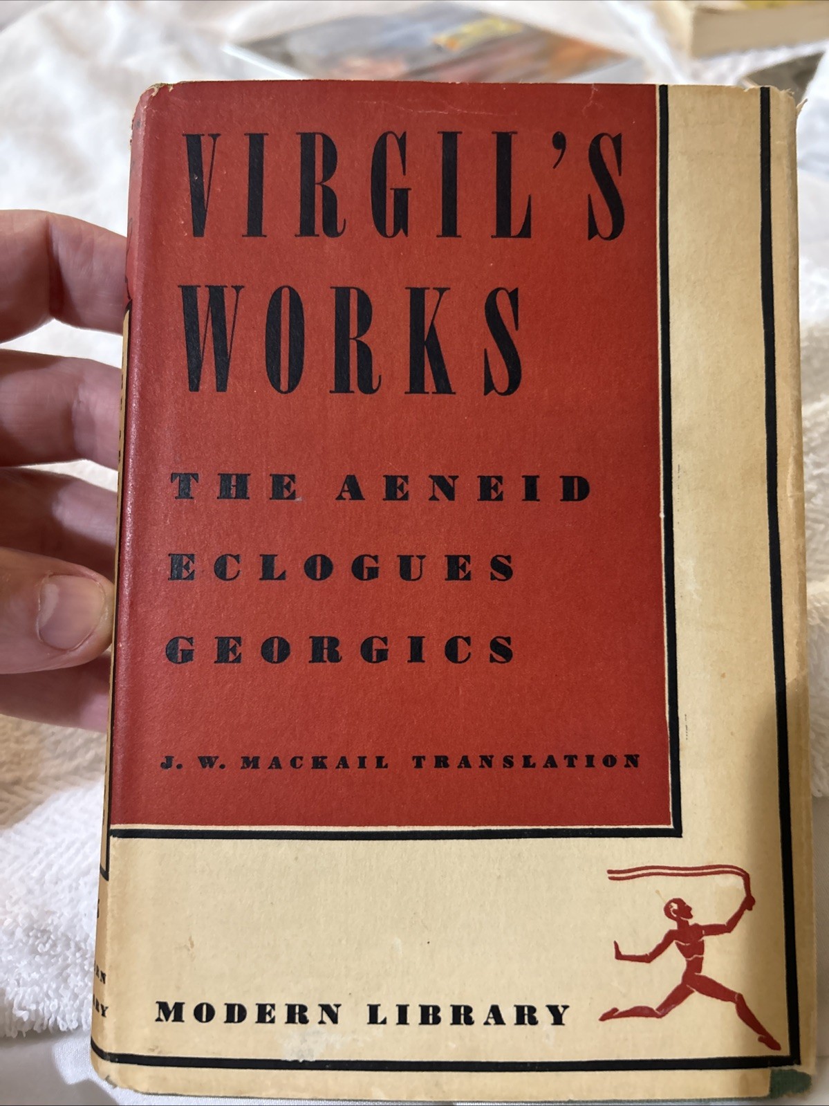 Virgil\'s Works: The Aeneid, Eclogues, Georgics Virgil Hardcover 1950 Virgil\'s Works: The Aeneid, Eclogues, Georgics Virgil Hardcover 1950