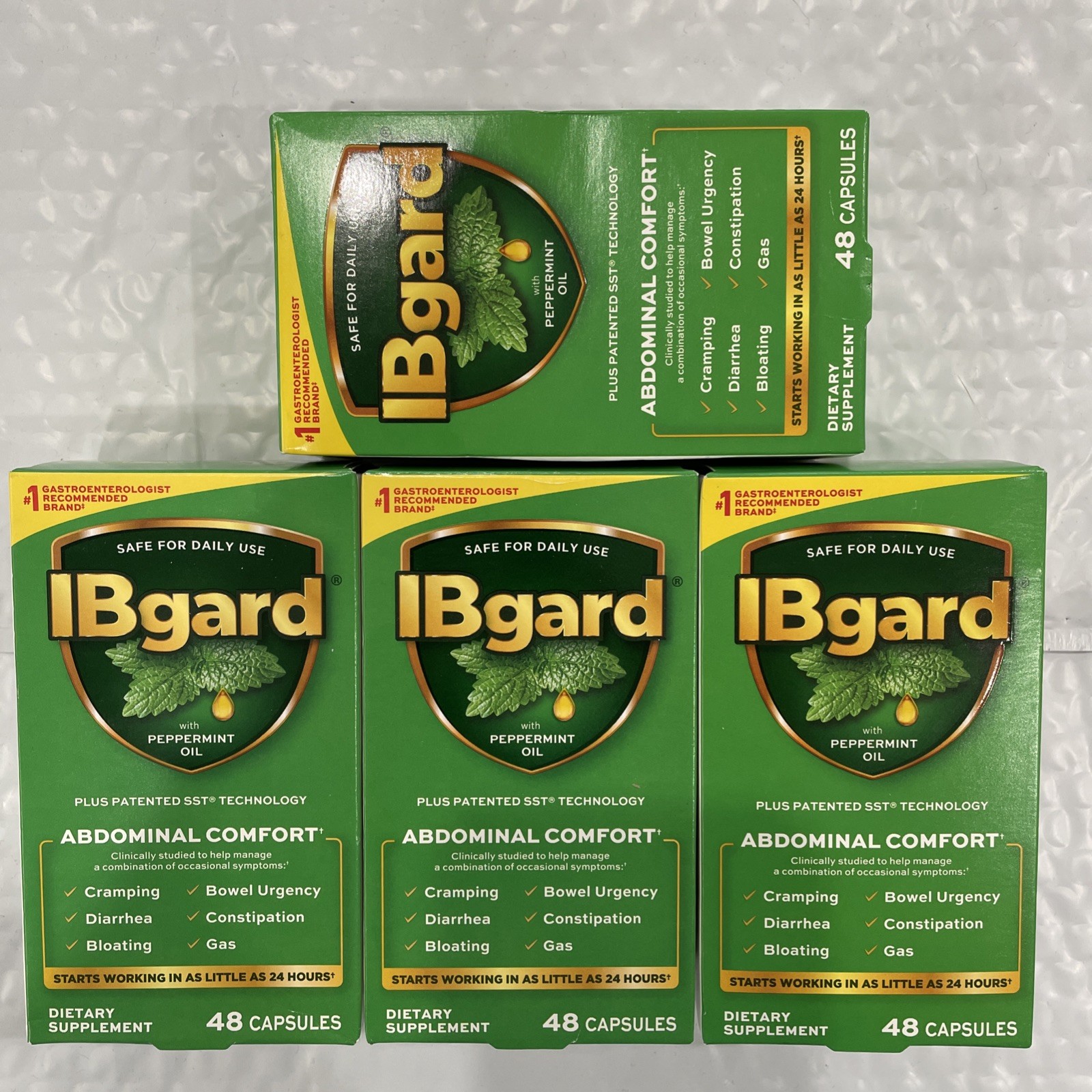 Lot Of 4 IBgard for Irritable Bowel Syndrome 48 Capsules X4 = 192 Caps Ex 2028 Lot Of 4 IBgard for Irritable Bowel Syndrome 48 Capsules X4 = 192 Caps Ex 2028
