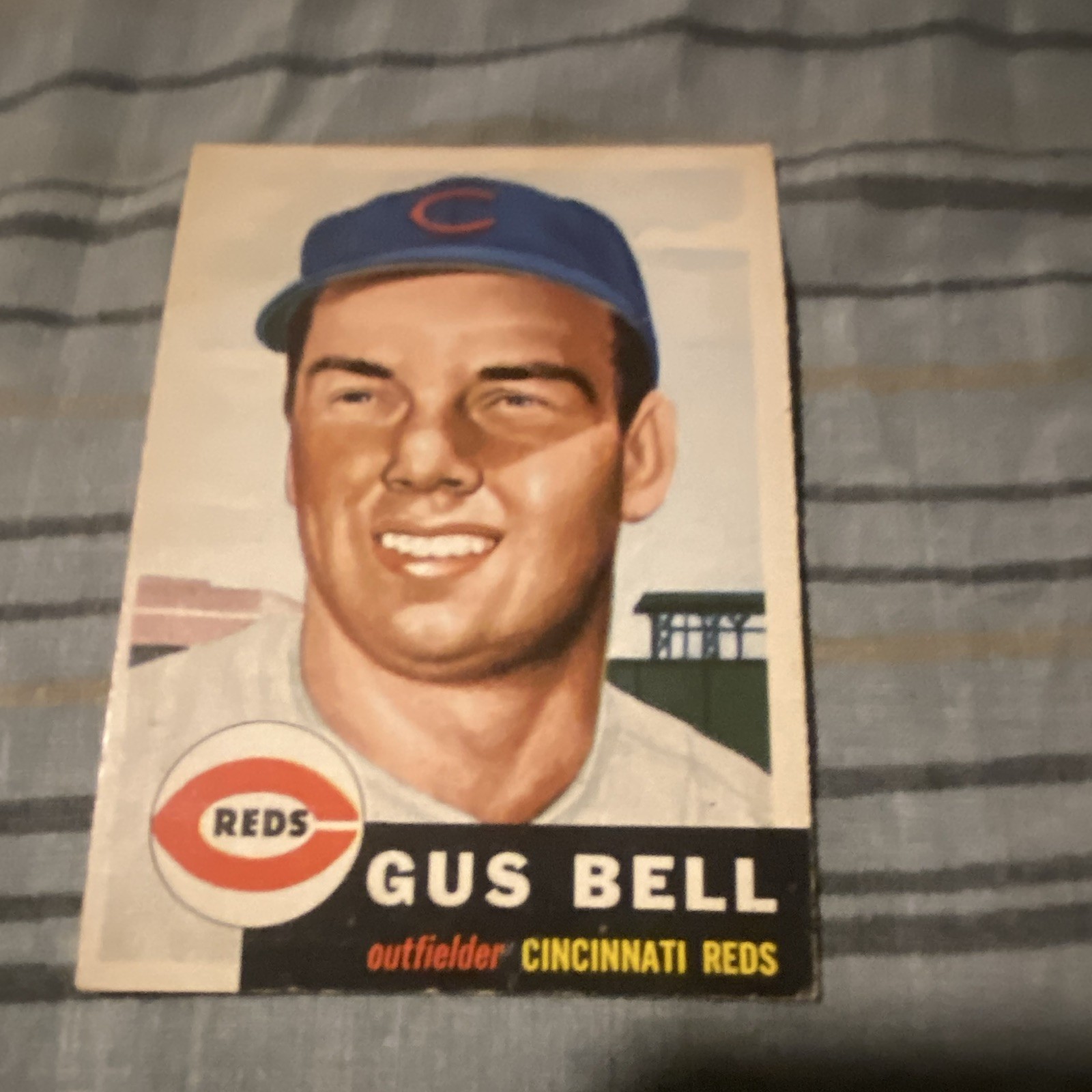 1953 Topps - Gus Bell #118 Bio Information in White 1953 Topps - Gus Bell #118 Bio Information in White