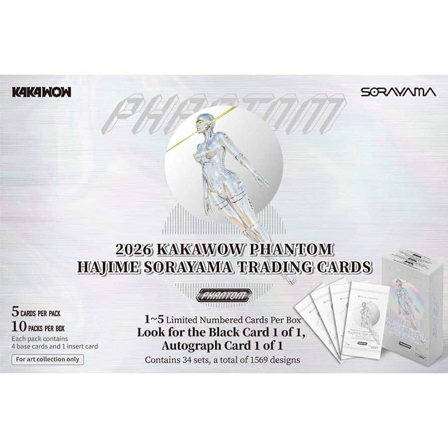 2026 Kakawow Phantom Hajime Sorayama Trading Cards Factory Box Sealed 26KWPHS 2026 Kakawow Phantom Hajime Sorayama Trading Cards Factory Box Sealed 26KWPHS