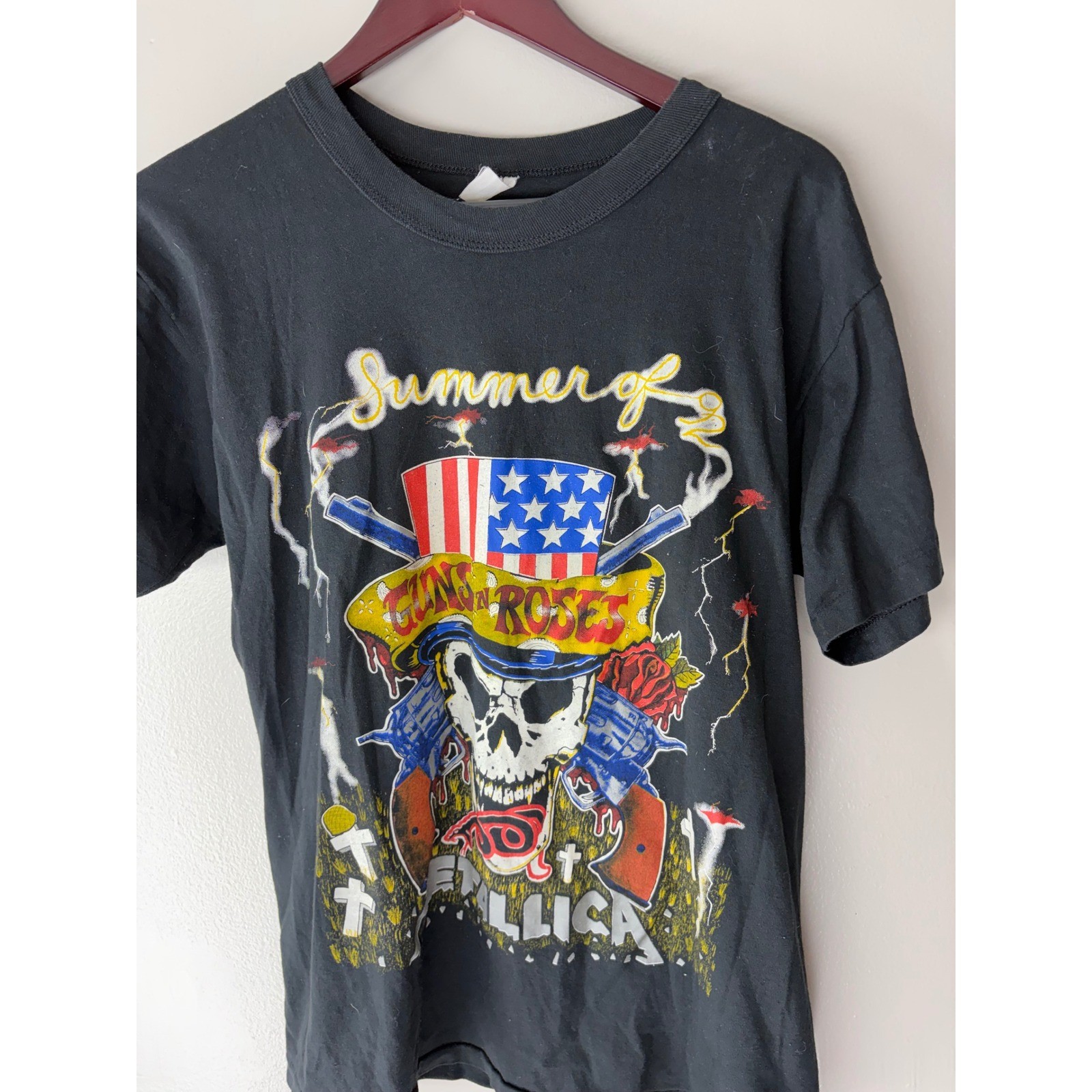 Vintage 1992 Guns N Roses Metallica Faith No More Summer Tour Shirt Large Vintage 1992 Guns N Roses Metallica Faith No More Summer Tour Shirt Large