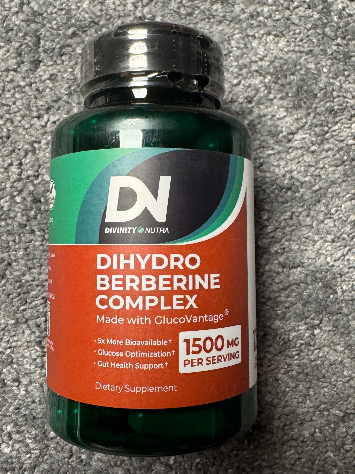 Divinity Nutra Dihydro Berberine Complex 1500mg 120 Veggie Capsules EXP 03/27 Divinity Nutra Dihydro Berberine Complex 1500mg 120 Veggie Capsules EXP 03/27