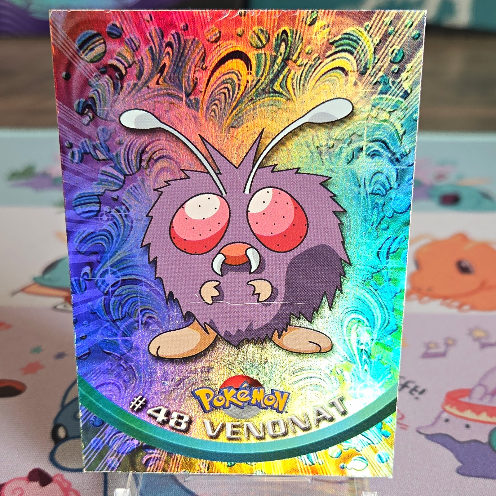 Topps 1999 Pokemon TCG TV Animation Edition Venonat #48 Foil Pokemon Card Topps 1999 Pokemon TCG TV Animation Edition Venonat #48 Foil Pokemon Card