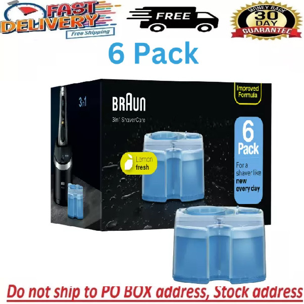 6Pack Braun Clean Renew Cartridge Refill Series 3 5 7 Genuine Shaver Cleaner NEW 6Pack Braun Clean Renew Cartridge Refill Series 3 5 7 Genuine Shaver Cleaner NEW