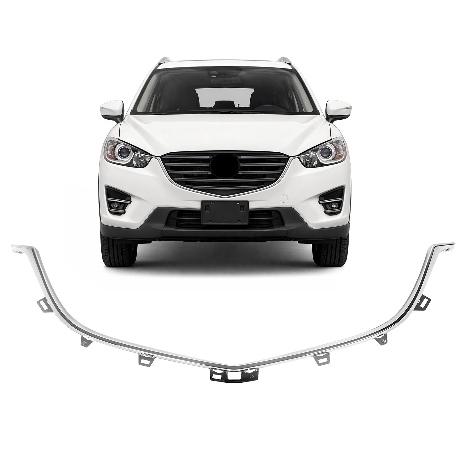 For Mazda CX-5 2013 2014 2015 2016 Grille Trim Grill Lower Chrome #KD53507J1A