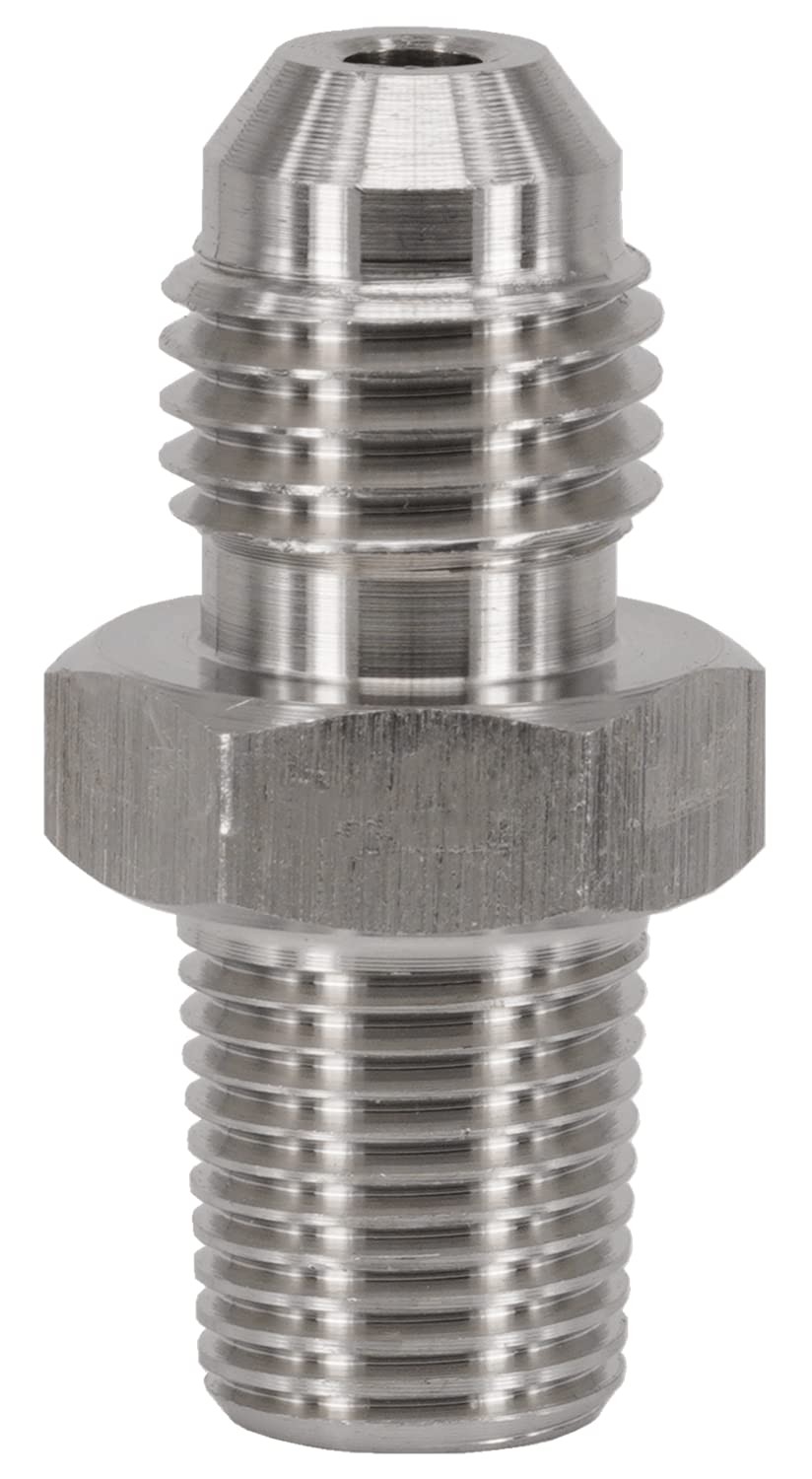 Dsnaduo 4AN AN4 Male Flare to 1/8 NPT Pipe Stainless AN4-1/8\ Dsnaduo 4AN AN4 Male Flare to 1/8 NPT Pipe Stainless AN4-1/8\