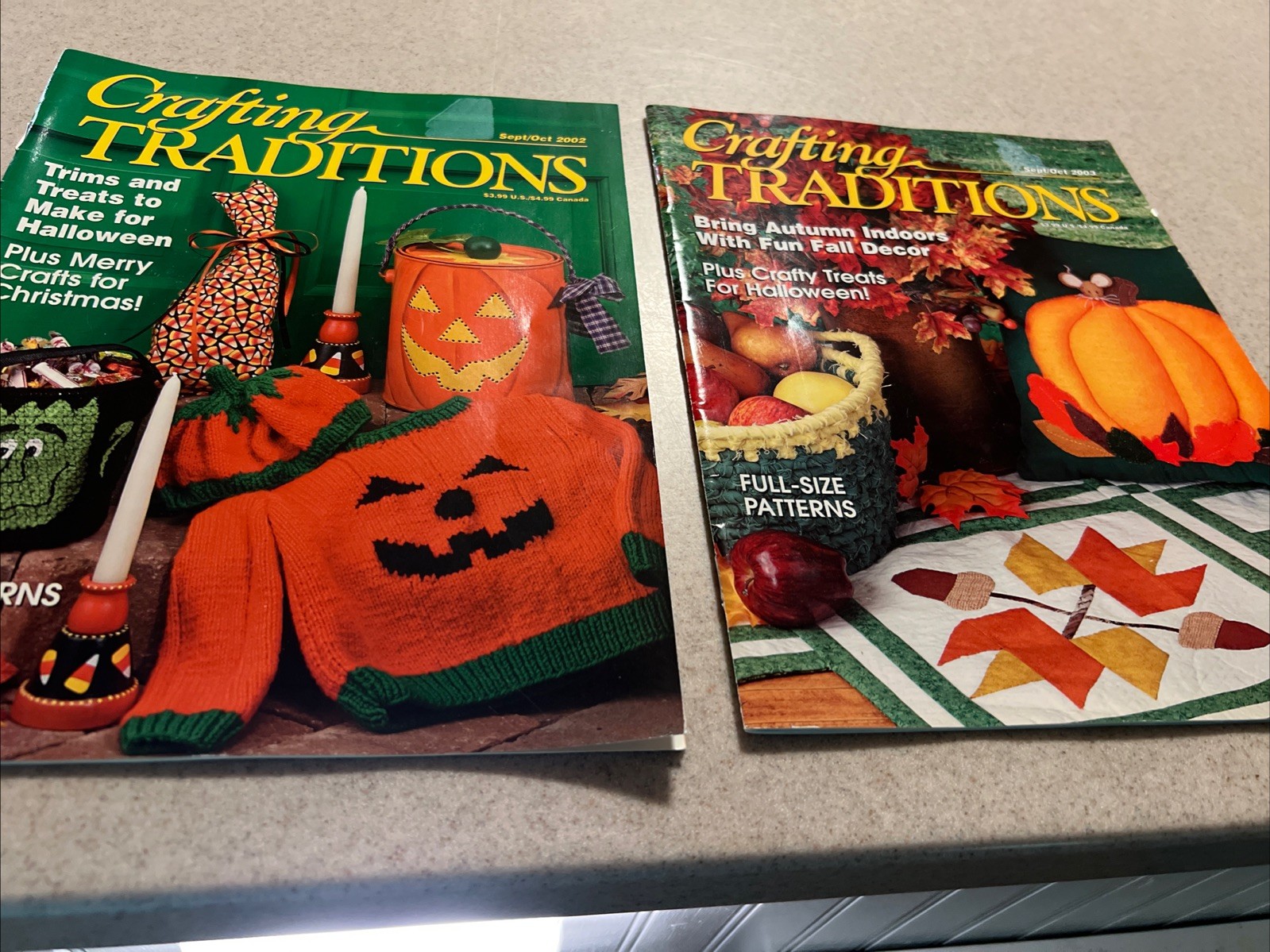 Crafting Traditions Magazines 2 Issues September/October 2002–2003 Nice Fall Crafting Traditions Magazines 2 Issues September/October 2002–2003 Nice Fall