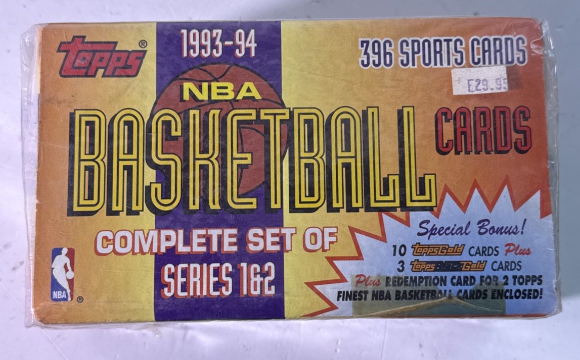 1993-94 Topps NBA Basketball Complete Set of Series 1 & 2 1993-94 Topps NBA Basketball Complete Set of Series 1 & 2