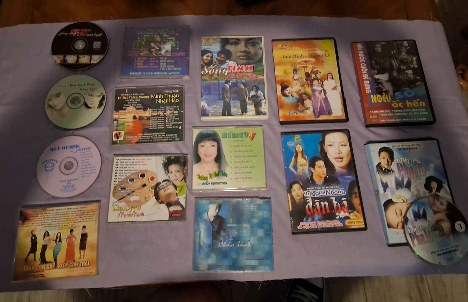 Large Vietnamese Music CD, VCD, DVD Lot + Cher Concert & Dramas (15+ Items)