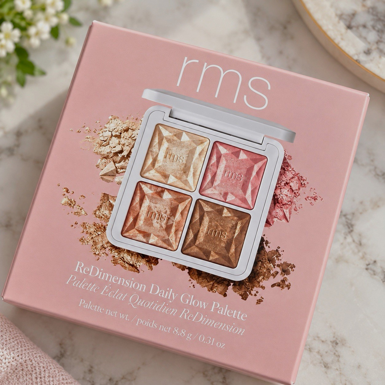 rms beauty ReDimension Daily Glow Glow Palette, 0.31 oz Face Palette rms beauty ReDimension Daily Glow Glow Palette, 0.31 oz Face Palette
