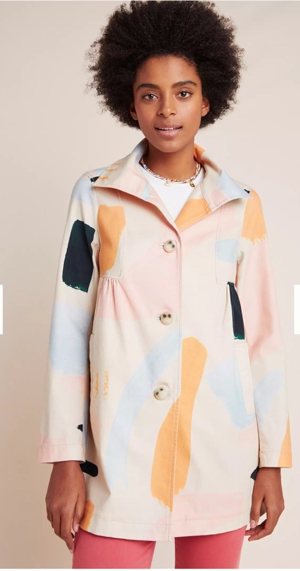 NWT Anthropologie size 4 Moglea trenchcoat preppy city bohemian classic NWT Anthropologie size 4 Moglea trenchcoat preppy city bohemian classic