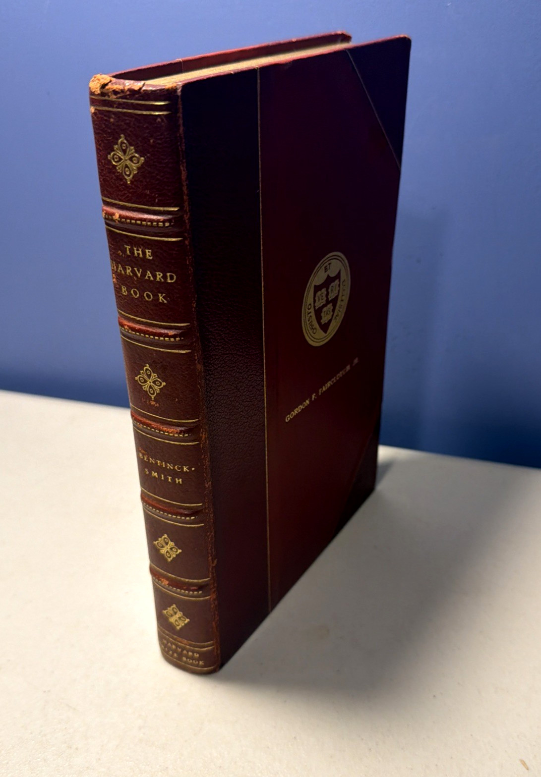 Harvard Prize Book GORDON F FAIRCLOUGH Fine 3/4 Leather Binding 1955 Harvard Prize Book GORDON F FAIRCLOUGH Fine 3/4 Leather Binding 1955
