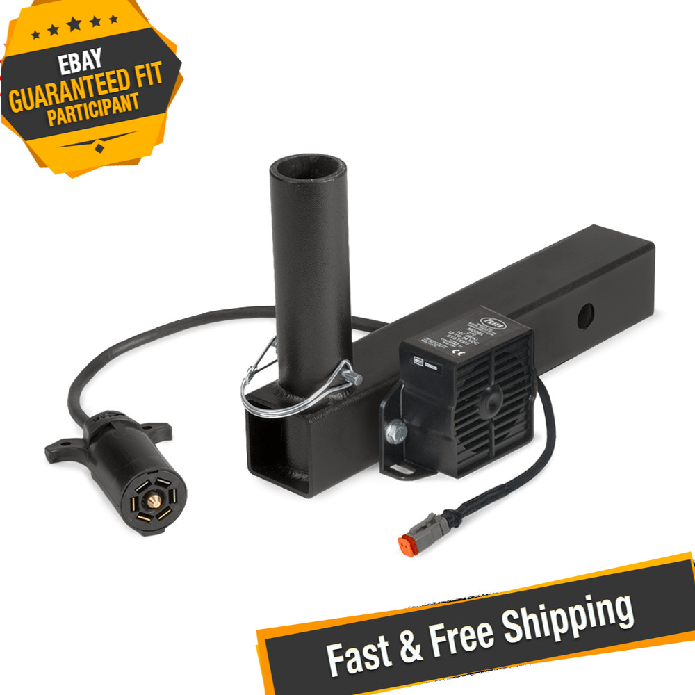 SafetyWhips Heavy Duty Hitch Mount for Powered Telescoping Whips & Backup Alarm SafetyWhips Heavy Duty Hitch Mount for Powered Telescoping Whips & Backup Alarm